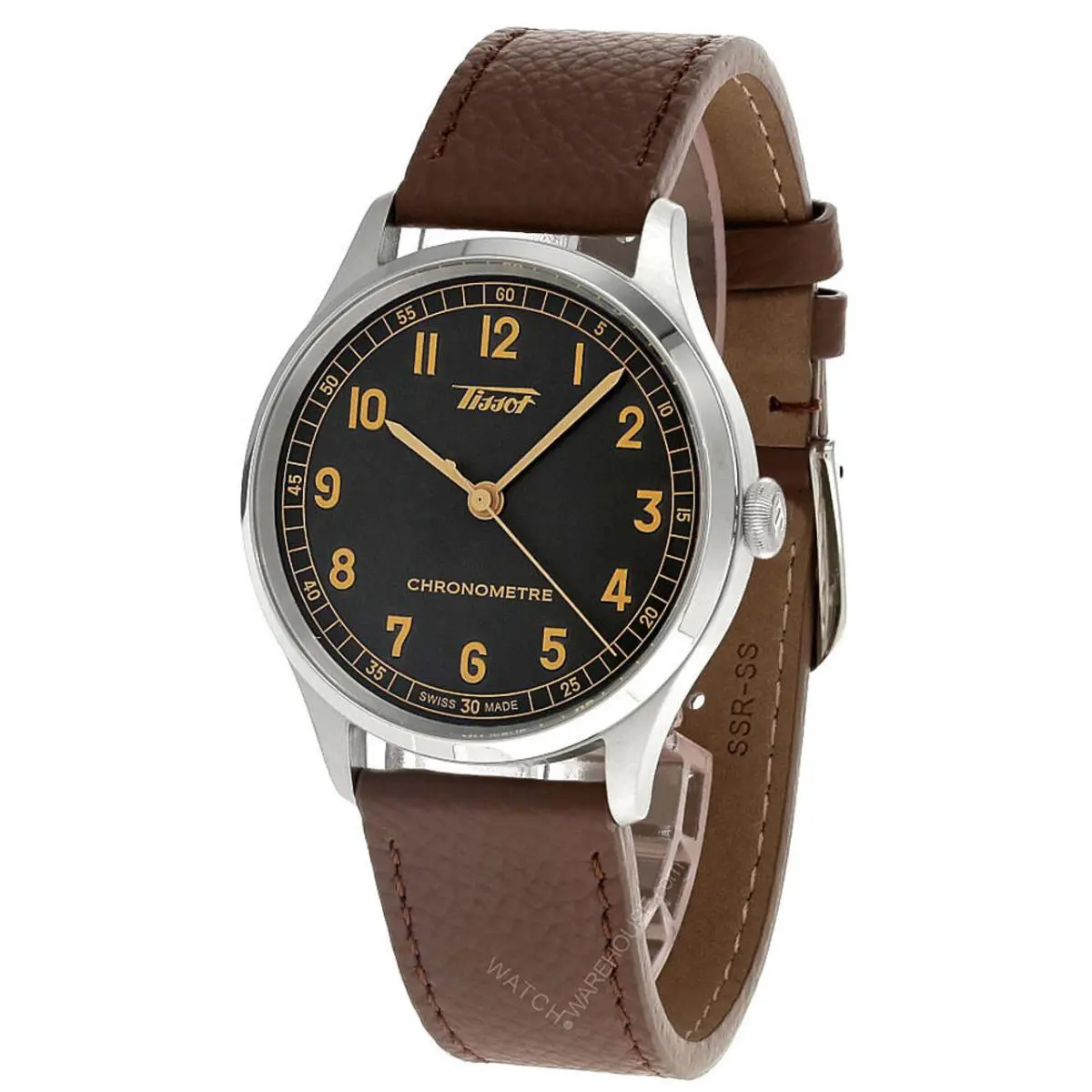 Tissot Heritage Auto 39MM Anthracite Dial Leather Men`s Watch T142.464.16.062.00 - Dial: Anthracite, Band: Brown, Bezel: Gray