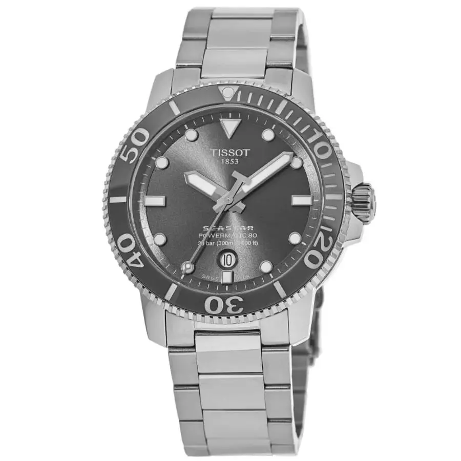 Tissot Seastar 1000 Powermatic 80 Grey Dial Men`s Watch T120.407.11.081.01