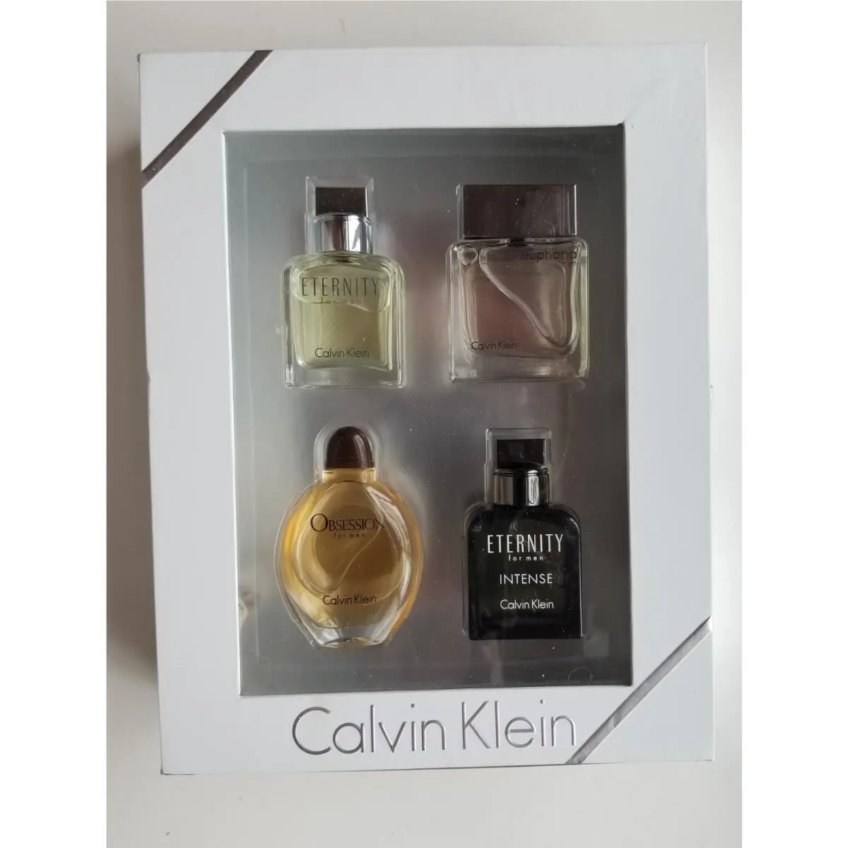 Calvin Klein 4-Piece Gift Set For Men From Coty Prestige .5 oz