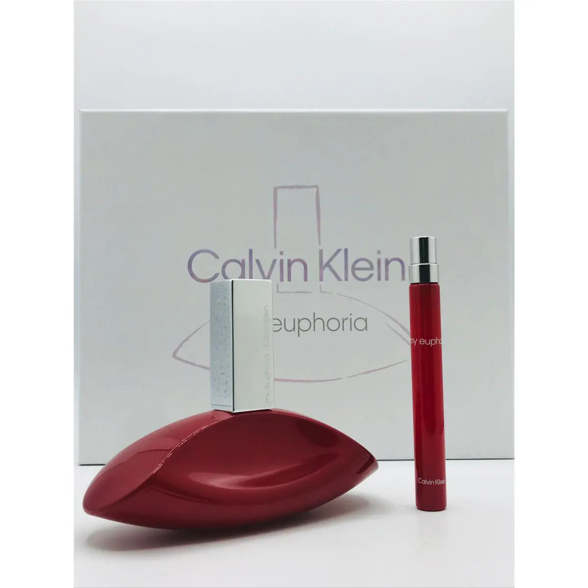 Calvin Klein My Euphoria Women 2pc Set Parfum Spray 3.3 oz and Travel Spray .33