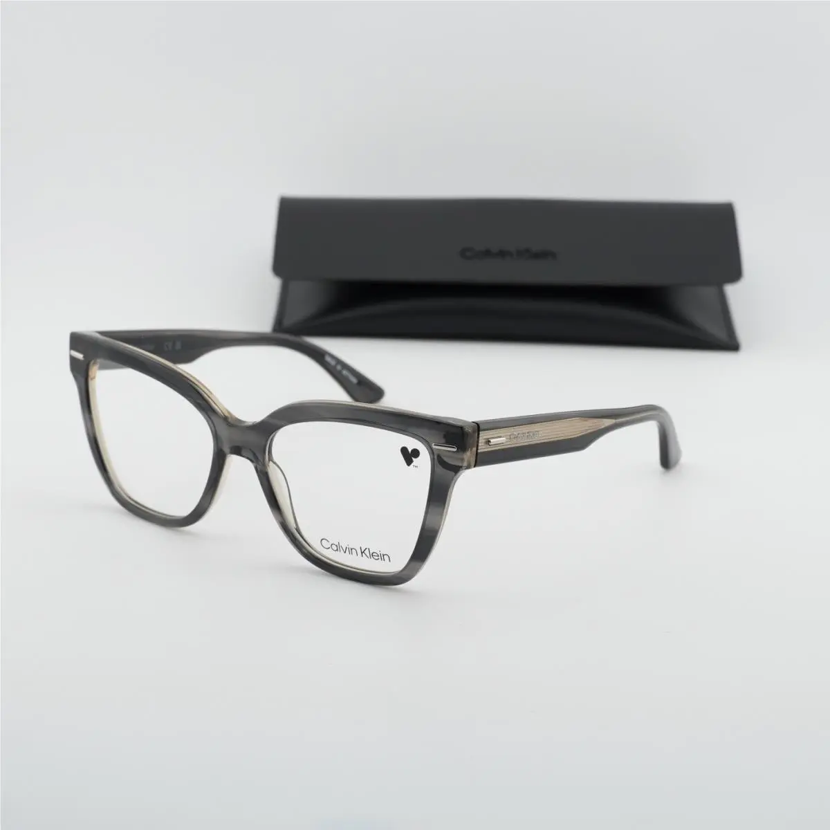 Calvin Klein CK23543 023 Striped Grey 54mm Eyeglasses