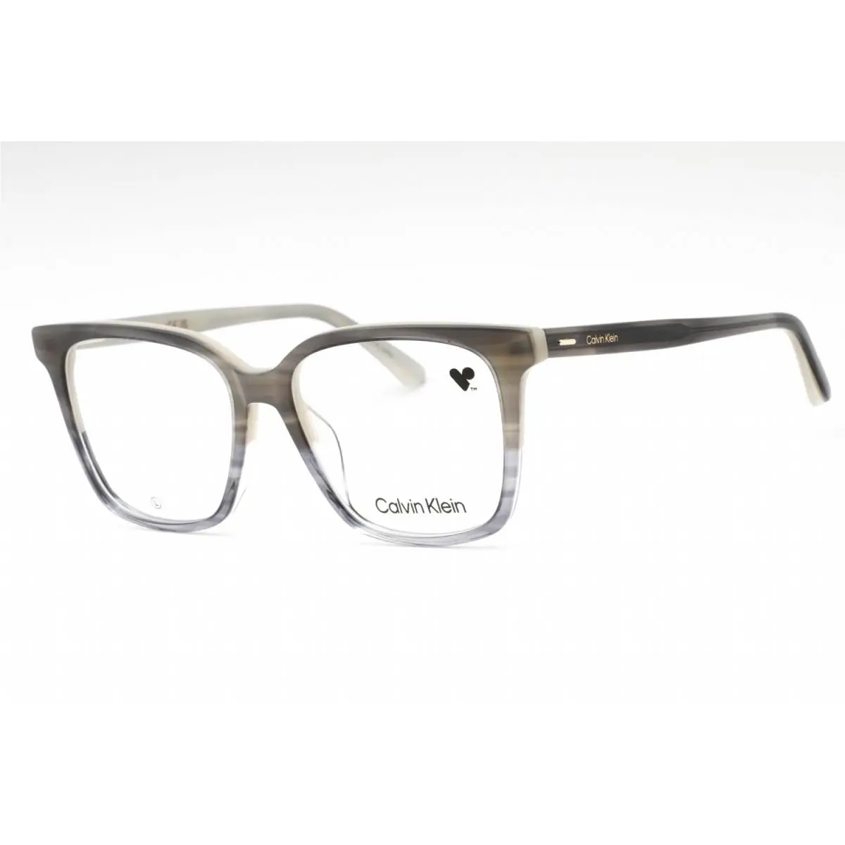 CK22540 023 Striped Grey 53mm Eyeglasses by Calvin Klein