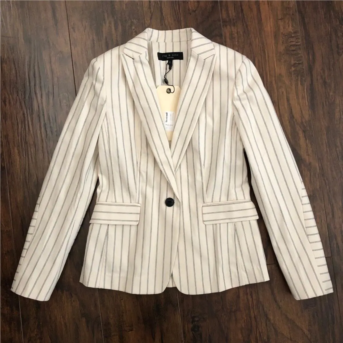 Rag Bone Lexington Stripe Print Blazer Womens 0