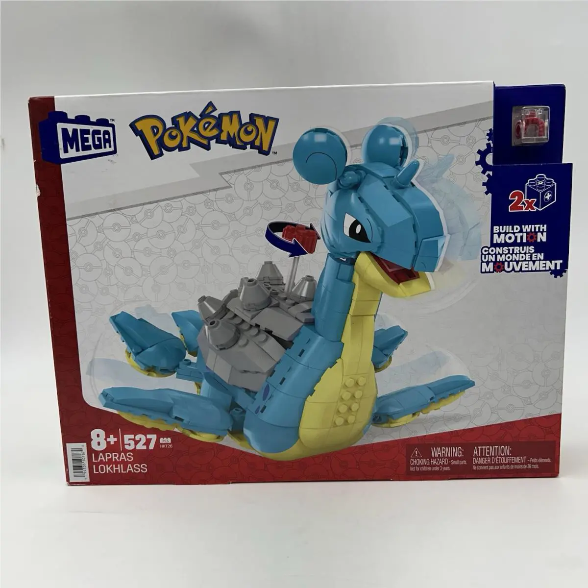 2022 Mega Bloks Pokemon Lapras 257 Pieces Anime Building Collectible