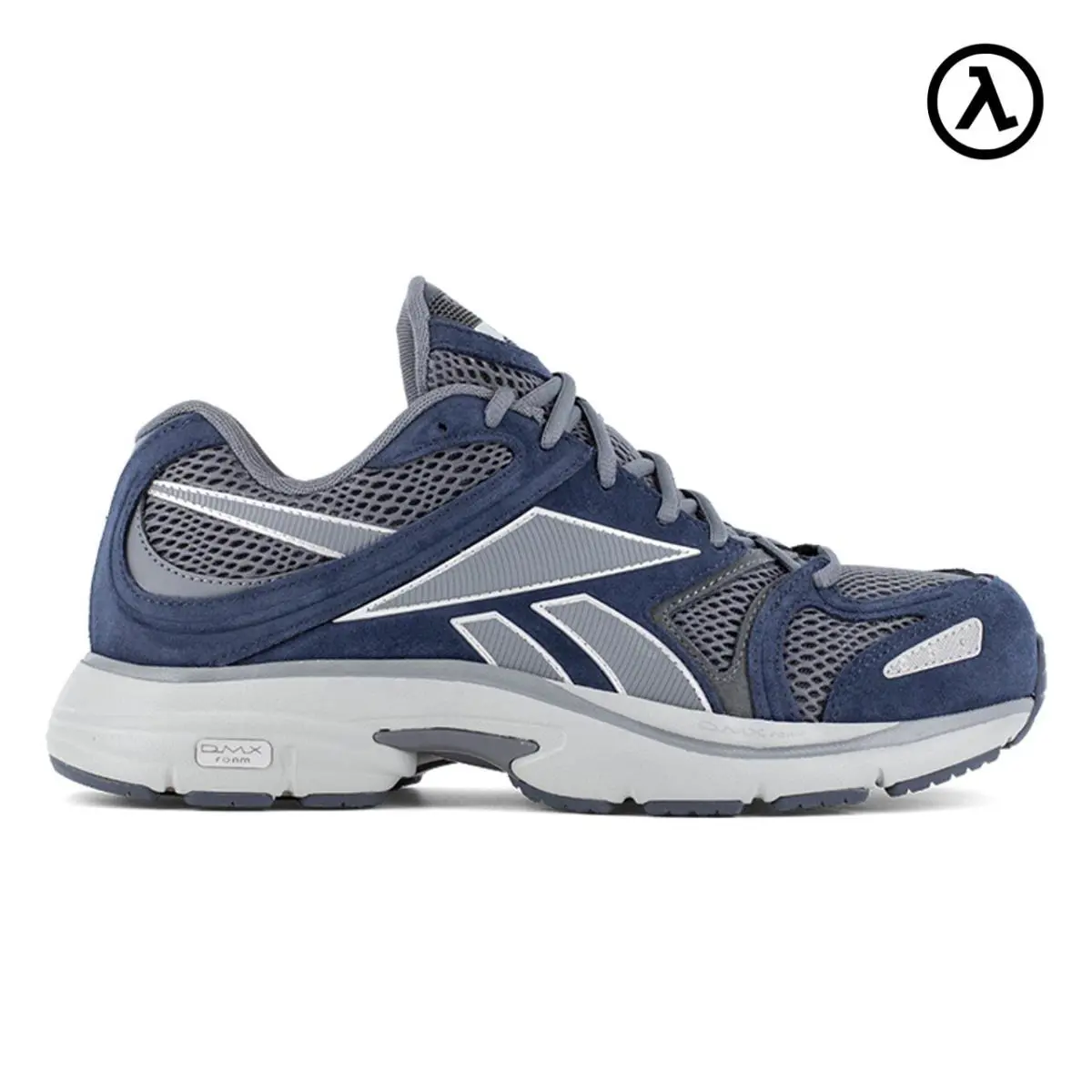 Reebok Premier Road Plus VI Work Men`s Athletic Shoe Navy/gray Boots RB5203 - Navy and Gray