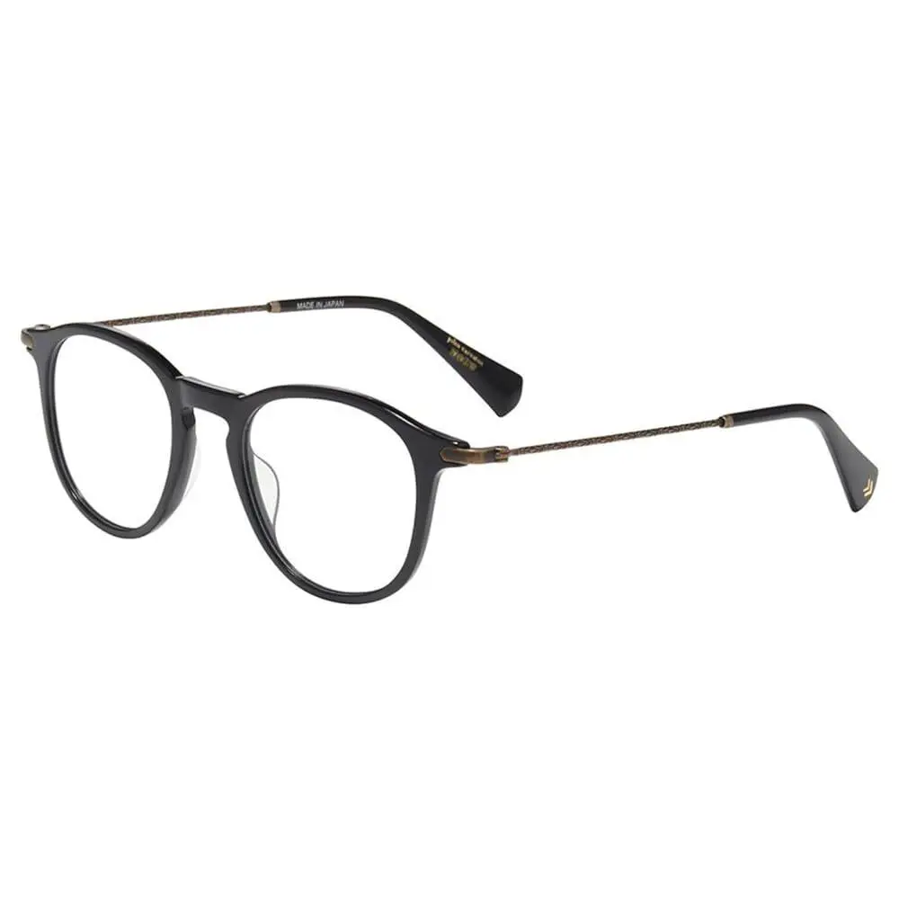 John Varvatos Men`s Round 47mm Eyeglasses Frames Black VJV421-0BLA