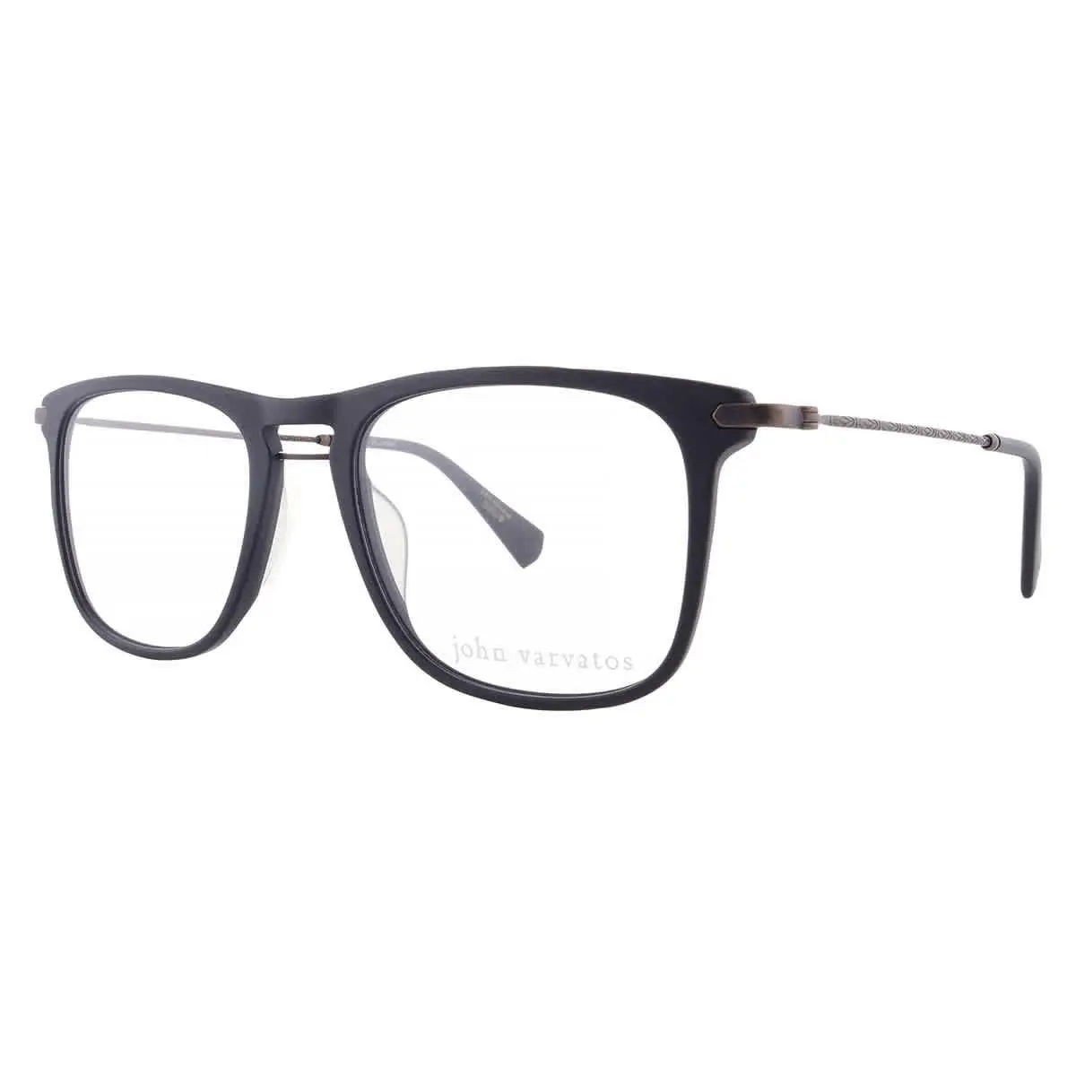 John Varvatos Demo Square Men`s Eyeglasses VJV420 0MBL 52 VJV420 0MBL 52 - Black, Frame: Black