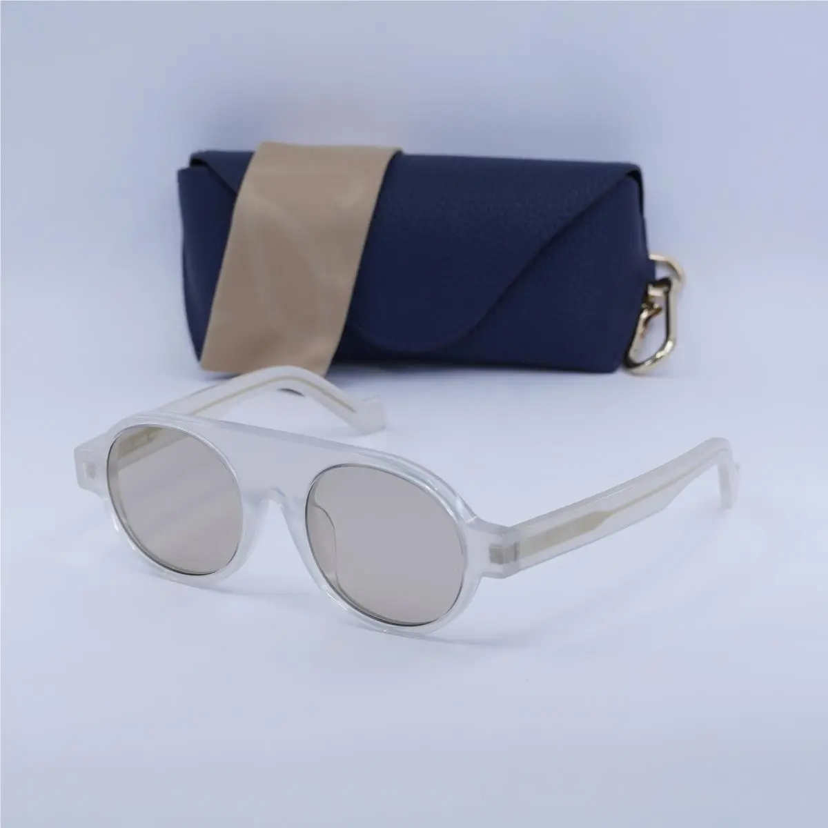 Loewe LW40020F 21E White/brown 50-20-145 Sunglasses