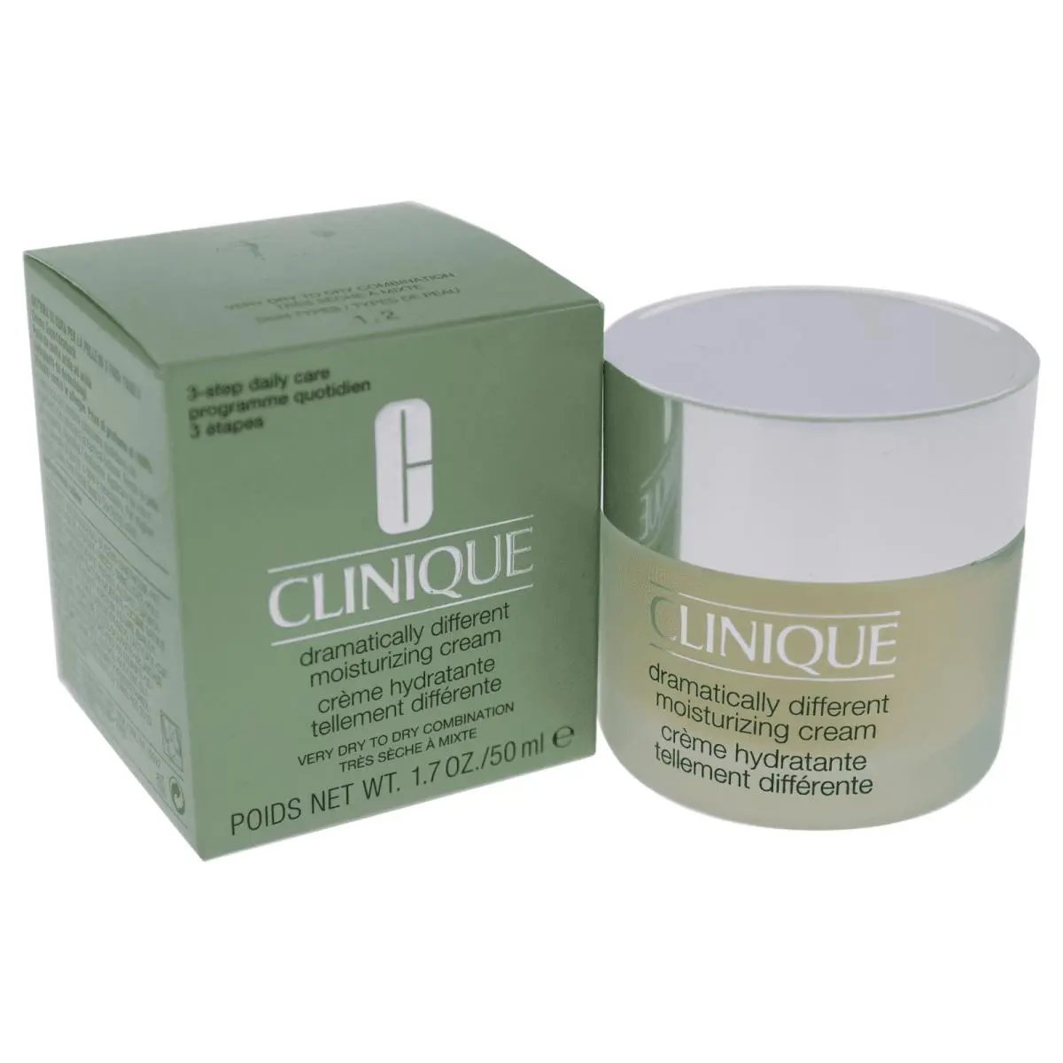 Dramatically Different Moisturizing Cream Dry Comb Skin 4.2oz/1.7oz/1oz 1.7oz new in box by Clinique