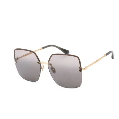 Jimmy Choo Tavi S Womens Rimless Sunglass 02F79O Gold 60-15 Italy w Case