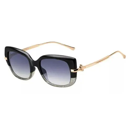 Jimmy Choo Rectangular Sunglasses 0ORLA/G/S 08A 54 Black/gold 54mm