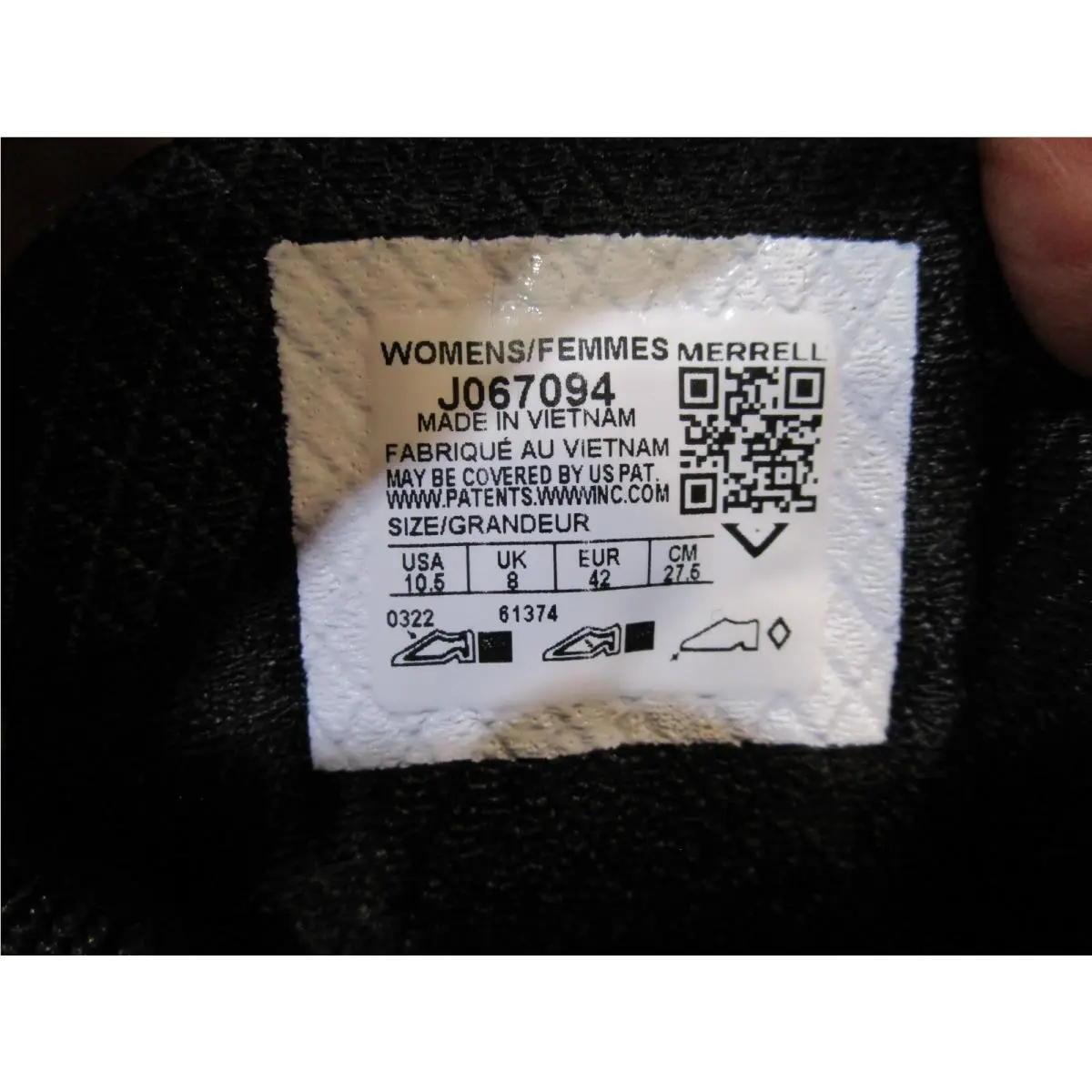 Merrell shoes - J067094 - J067094 - Black/White 4
