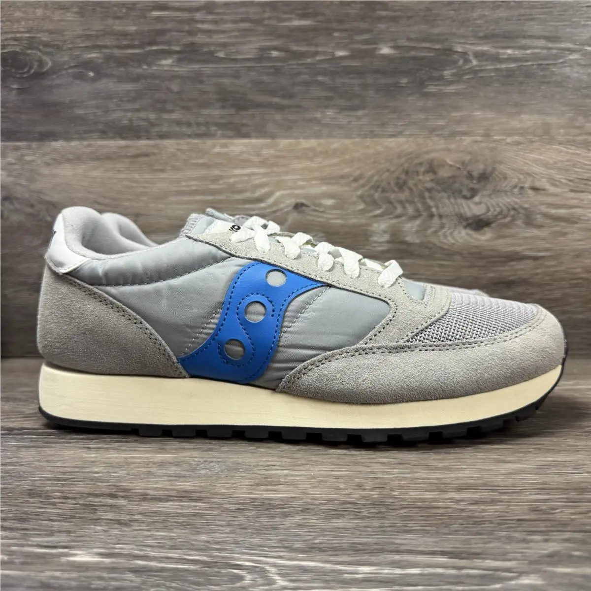 Saucony Jazz Original Vintage Jazz Vintage Mens Size 8.5 Gray Blue Athletic Shoes Sneakers