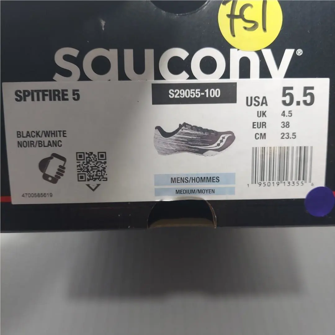 Saucony shoes - Saucony Spitfire 5 - Spitfire - S29055-100 - Black & White 5