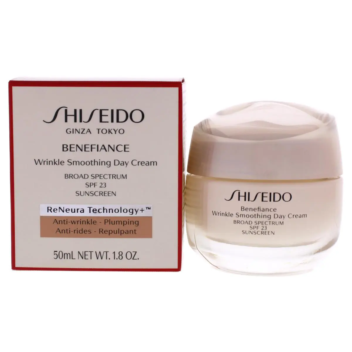 2 Pack Benefiance Wrinkle Smoothing Day Cream Spf 23 by Shiseido For Unisex - 1