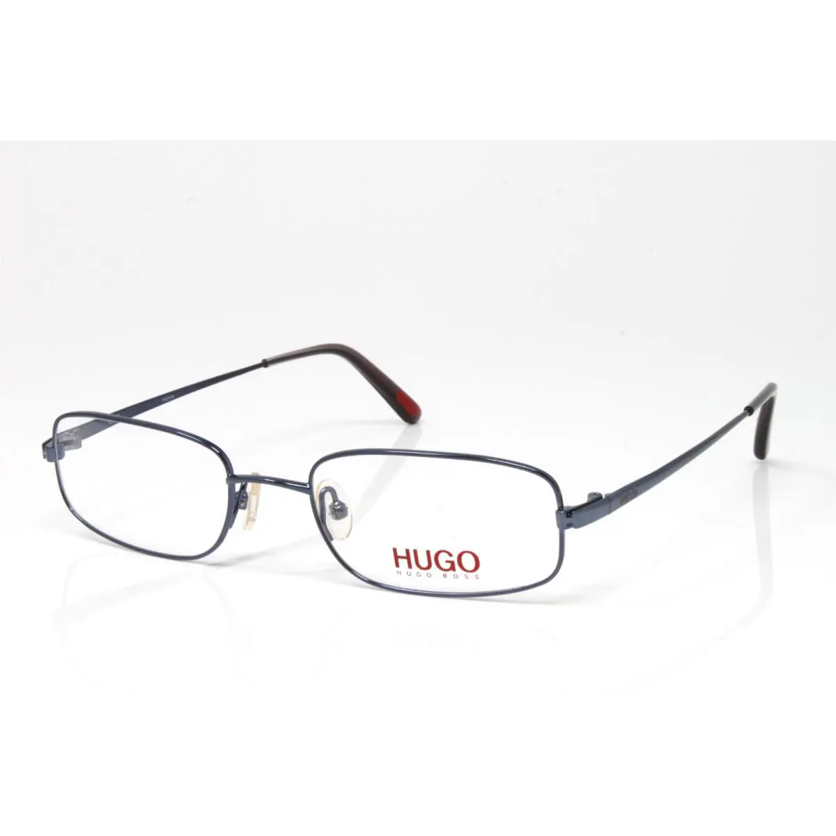 Vintage Hugo Boss Eyeglasses HG15565-BL-52mm Blue Rectangular Metal Frame