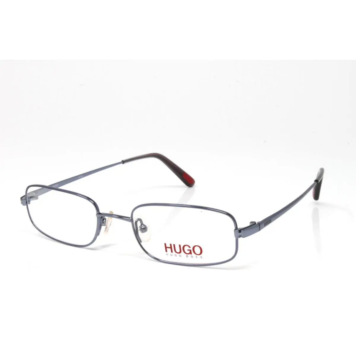 Vintage Hugo Boss Eyeglasses HG15565-BL-50mm Blue Rectangular Metal Frame