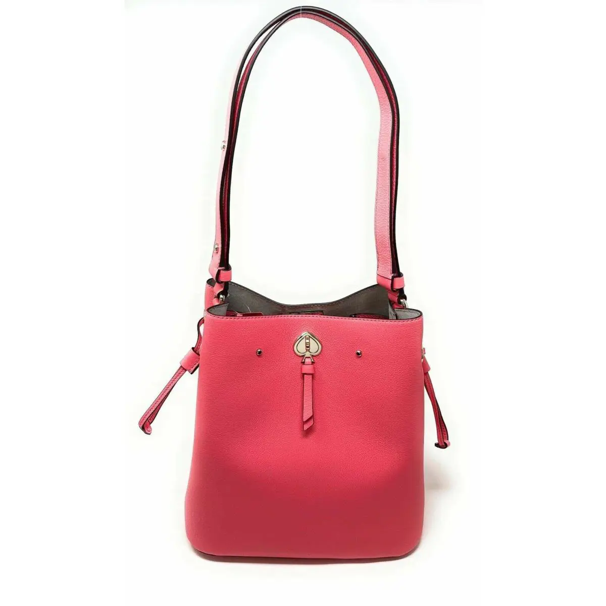 Kate Spade Eva Small Bucket Bag with Drawstring Red Cake - Exterior: Red