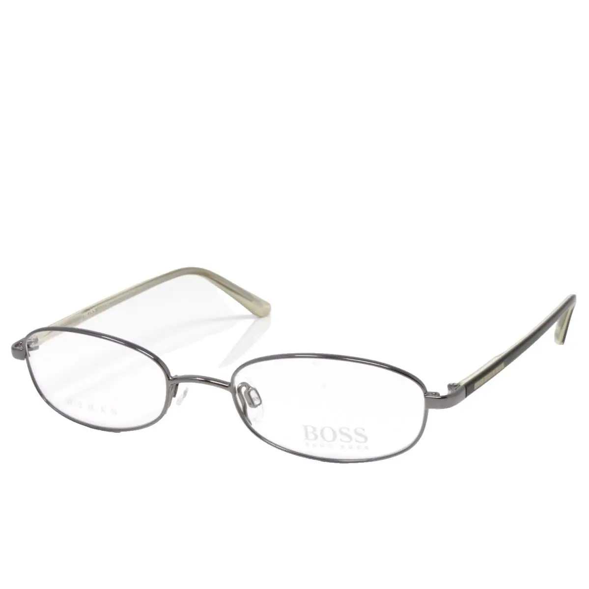 Vintage  Women`s Eyeglasses HB11528-GR-49mm Grey Metal Frame Optical by Hugo Boss