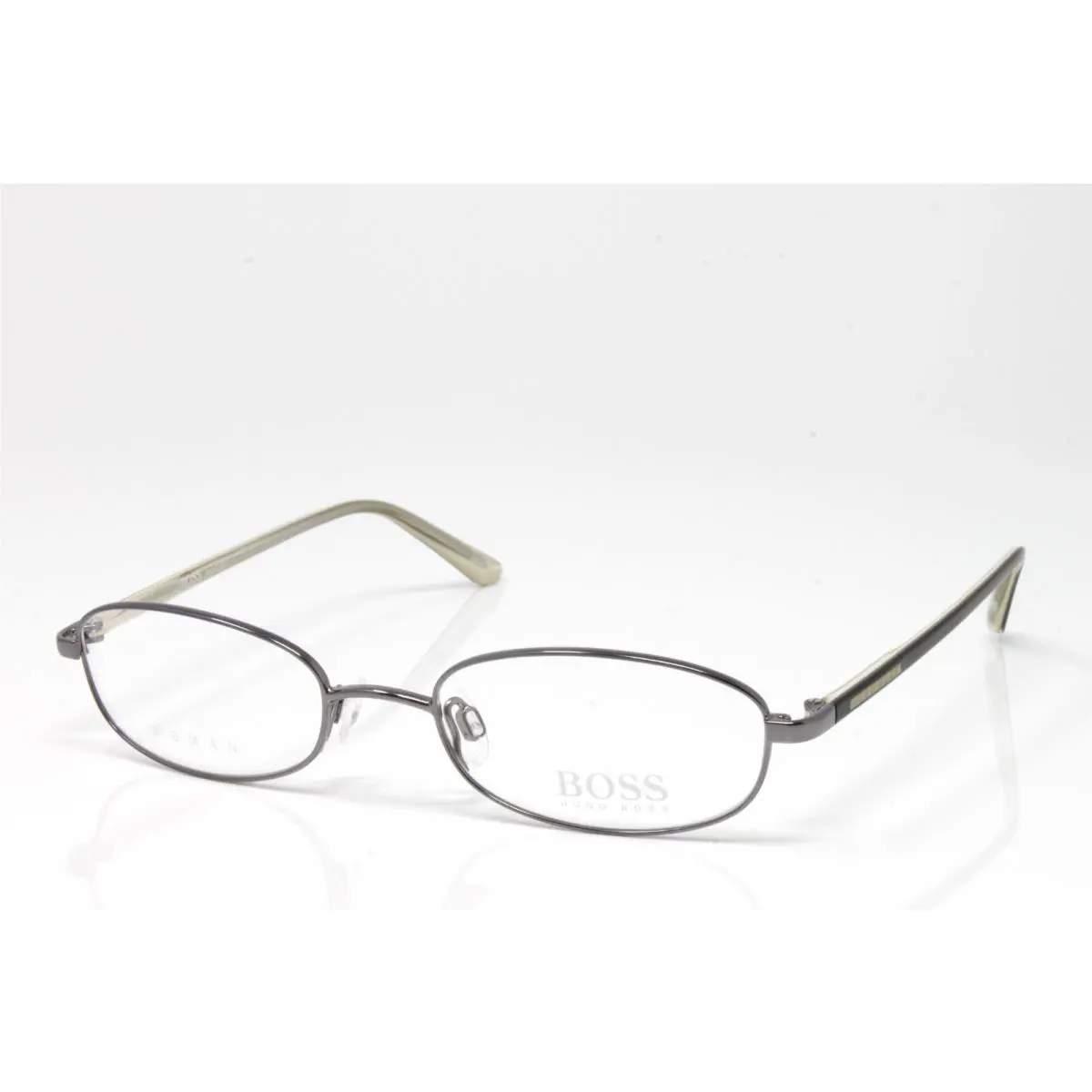 Vintage Hugo Boss Women`s Eyeglasses HB11528-GR-49mm Grey Metal Frame Optical