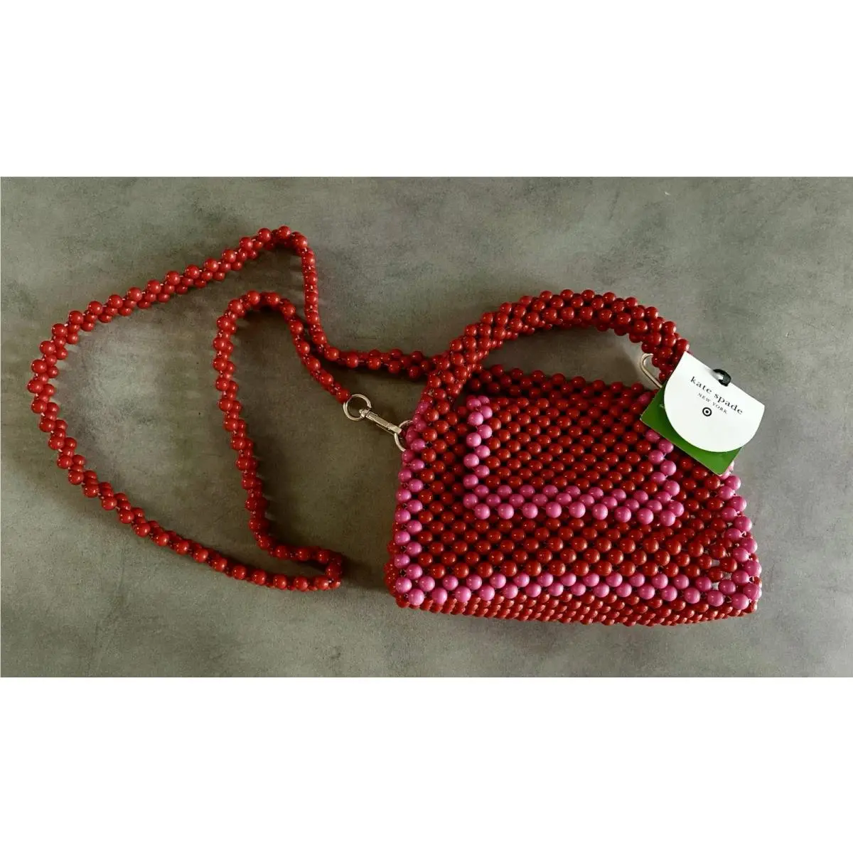 Beaded Crossbody Bag Kate Spade New York x Target Red Pink