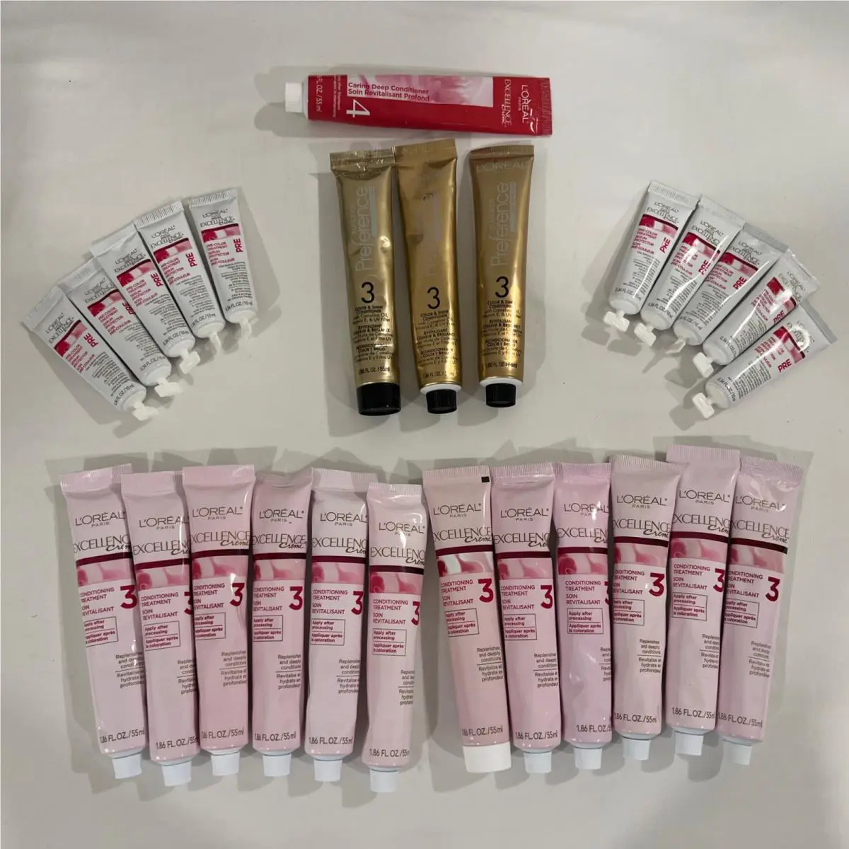 26 x L`oreal Excellence Conditioning Number 3 Pre Color Color Shine 3 Deep 4