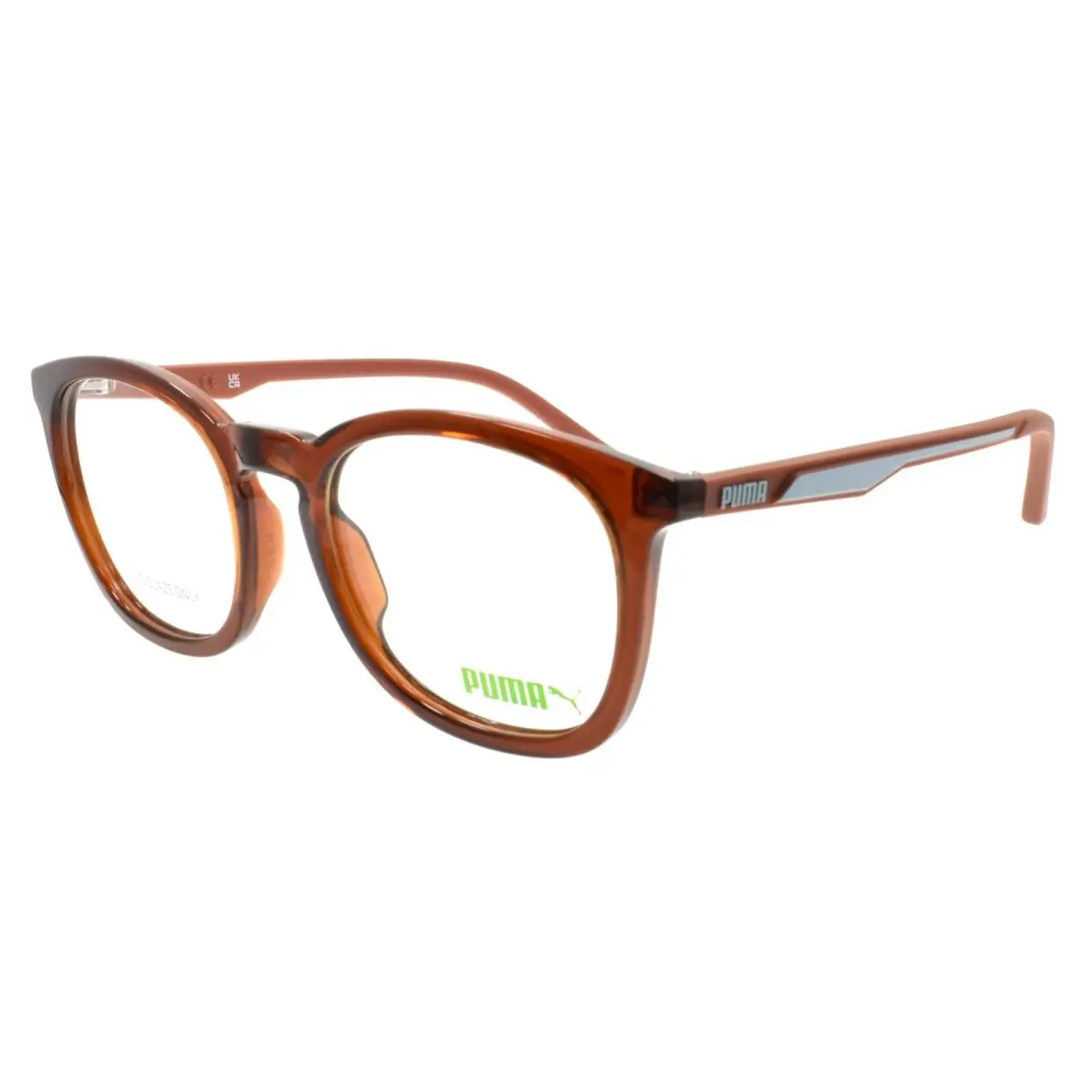 PU0389O 004 Eyeglasses Frames 52-20-140 Brown by Puma