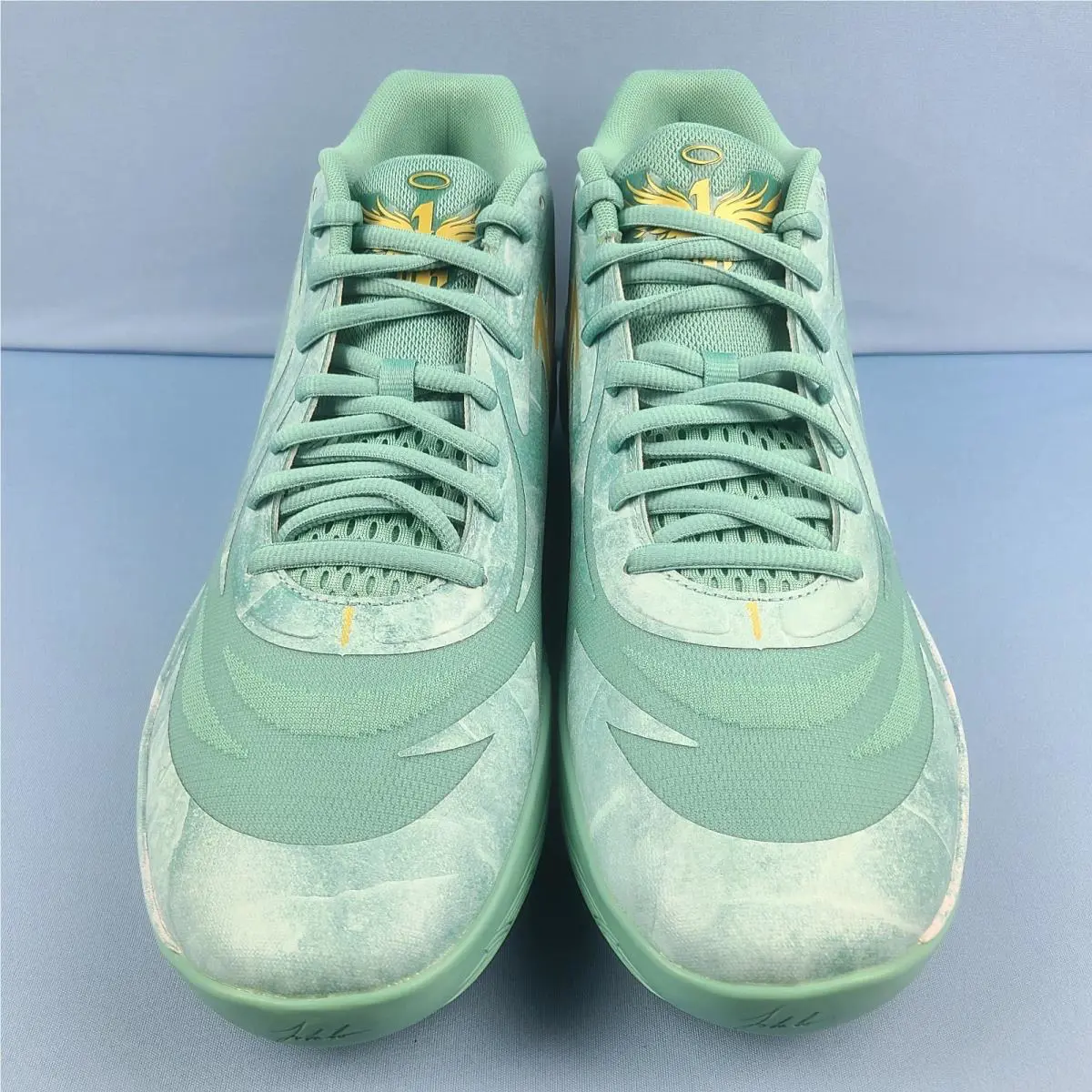 Puma shoes - Puma LaMelo Ball MB.02 378284-01 - 378284-01 - Jade/Gold (UPC: 195552981201) 3