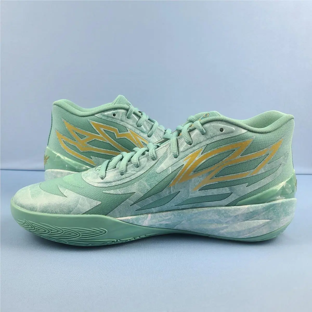 Puma shoes - Puma LaMelo Ball MB.02 378284-01 - 378284-01 - Jade/Gold (UPC: 195552981201) 5