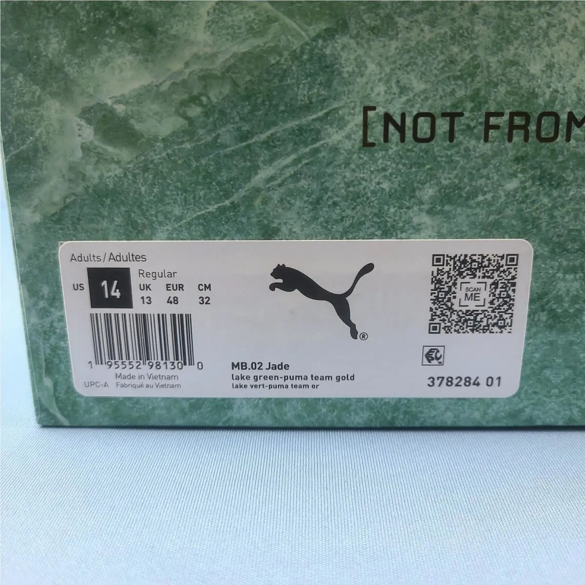 Puma shoes - Puma LaMelo Ball MB.02 378284-01 - 378284-01 - Jade/Gold (UPC: 195552981201) 12