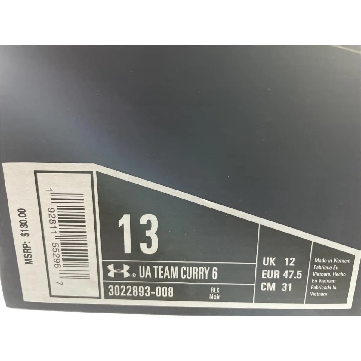 Under Armour shoes - Under Armour Curry 6 - Curry - 3022893 - Black (UPC: 0192811552912) 10