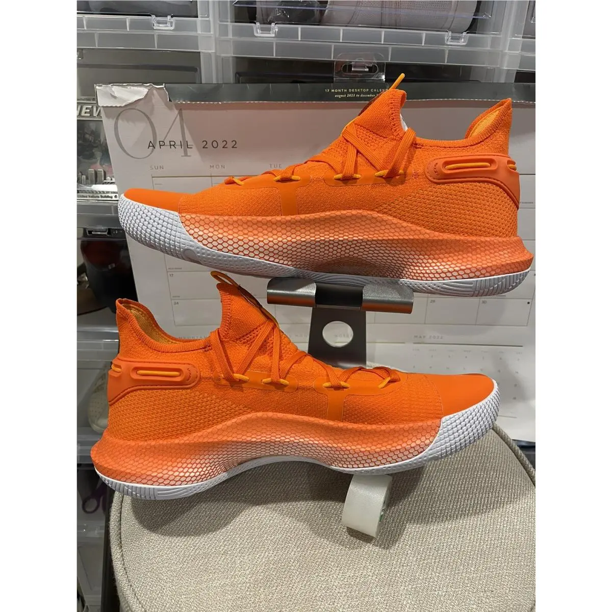 Under Armour shoes - Under armour Curry 6 - Curry - 3022893 - Orange (UPC: 0192811551830) 4