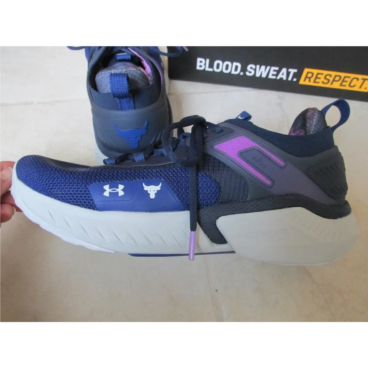 Under Armour shoes - Under Armour Project Rock 5 - 3025976 - Blue (UPC: 196039477002) 0