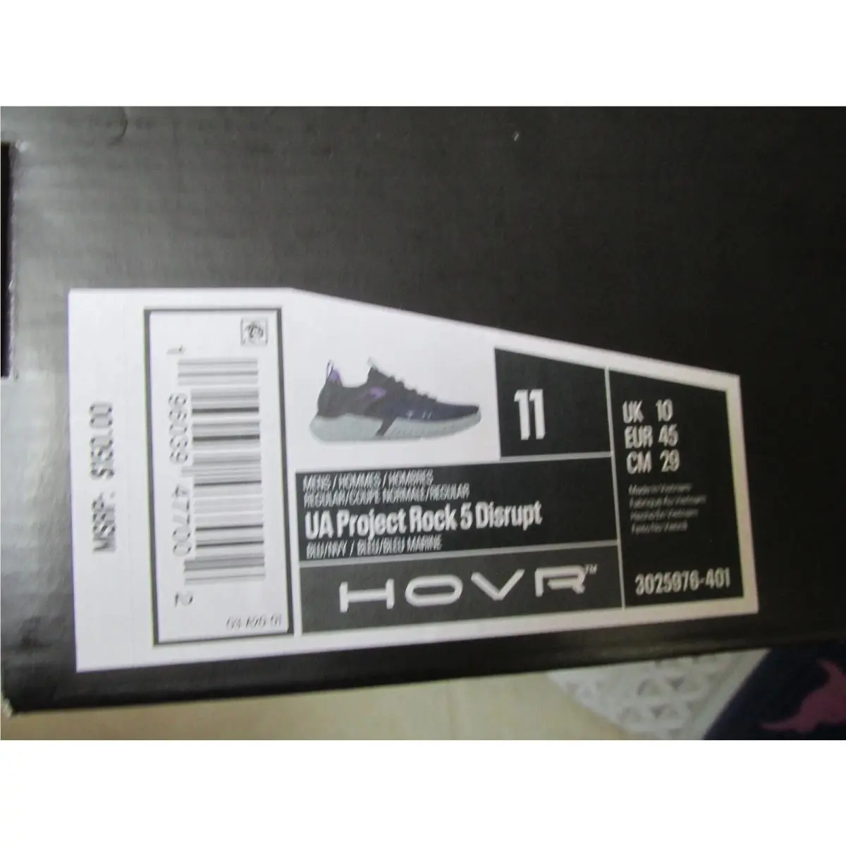 Under Armour shoes - Under Armour Project Rock 5 - 3025976 - Blue (UPC: 196039477002) 4