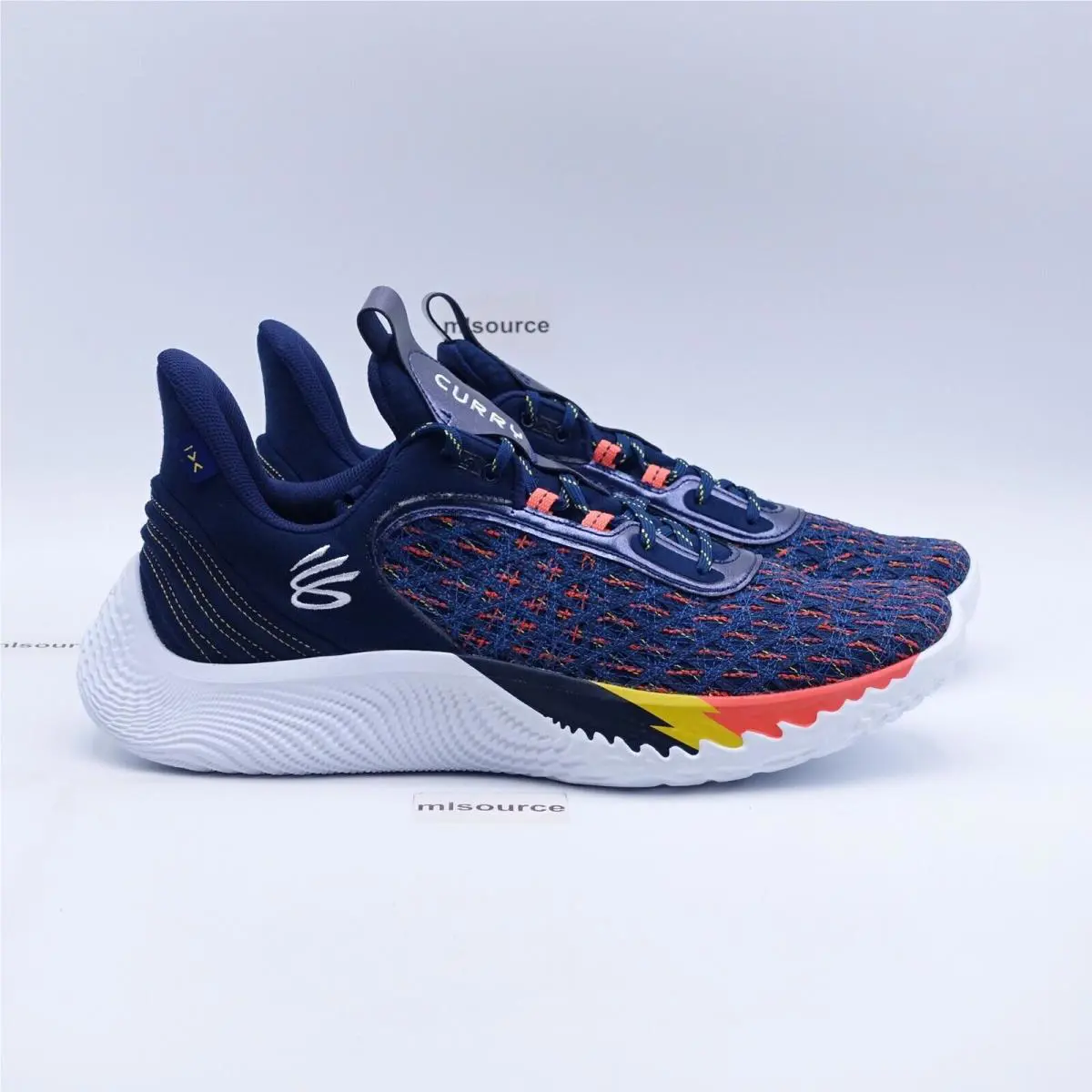Under Armour shoes - Under Armour Curry Flow 9 - 3025684-406 - Blue, Manufacturer: Blue/Orange (UPC: 195252828271) 1