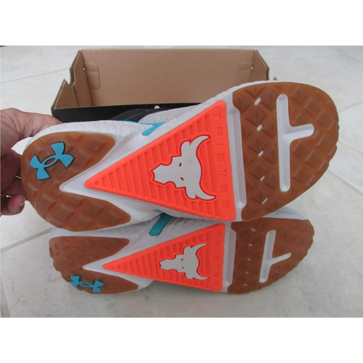 Under Armour shoes - Under Armour Project Rock 5 - 3025436-101 - Gray (UPC: 196040971841) 3