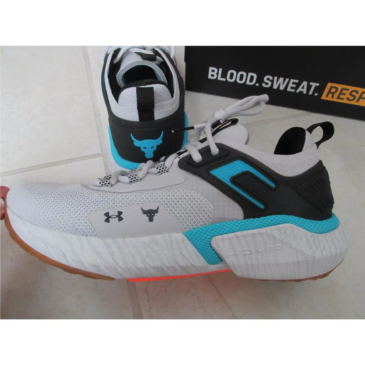 Under Armour shoes - Under Armour Project Rock 5 - 3025436-101 - Gray (UPC: 196040971841) 0