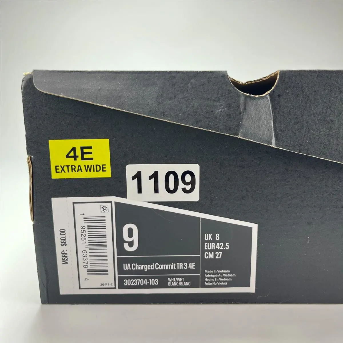Under Armour shoes - Under Armour Charged Commit TR 3 - White 6