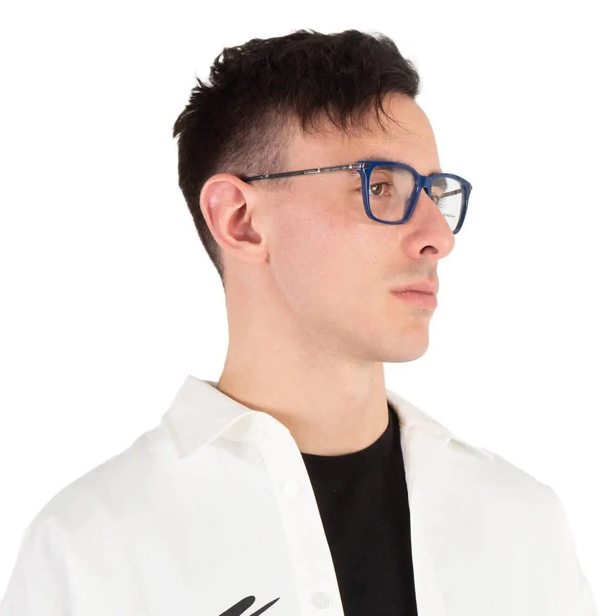 Burberry Ellis Demo Square Men`s Eyeglasses BE2378 4058 53 BE2378 4058 53