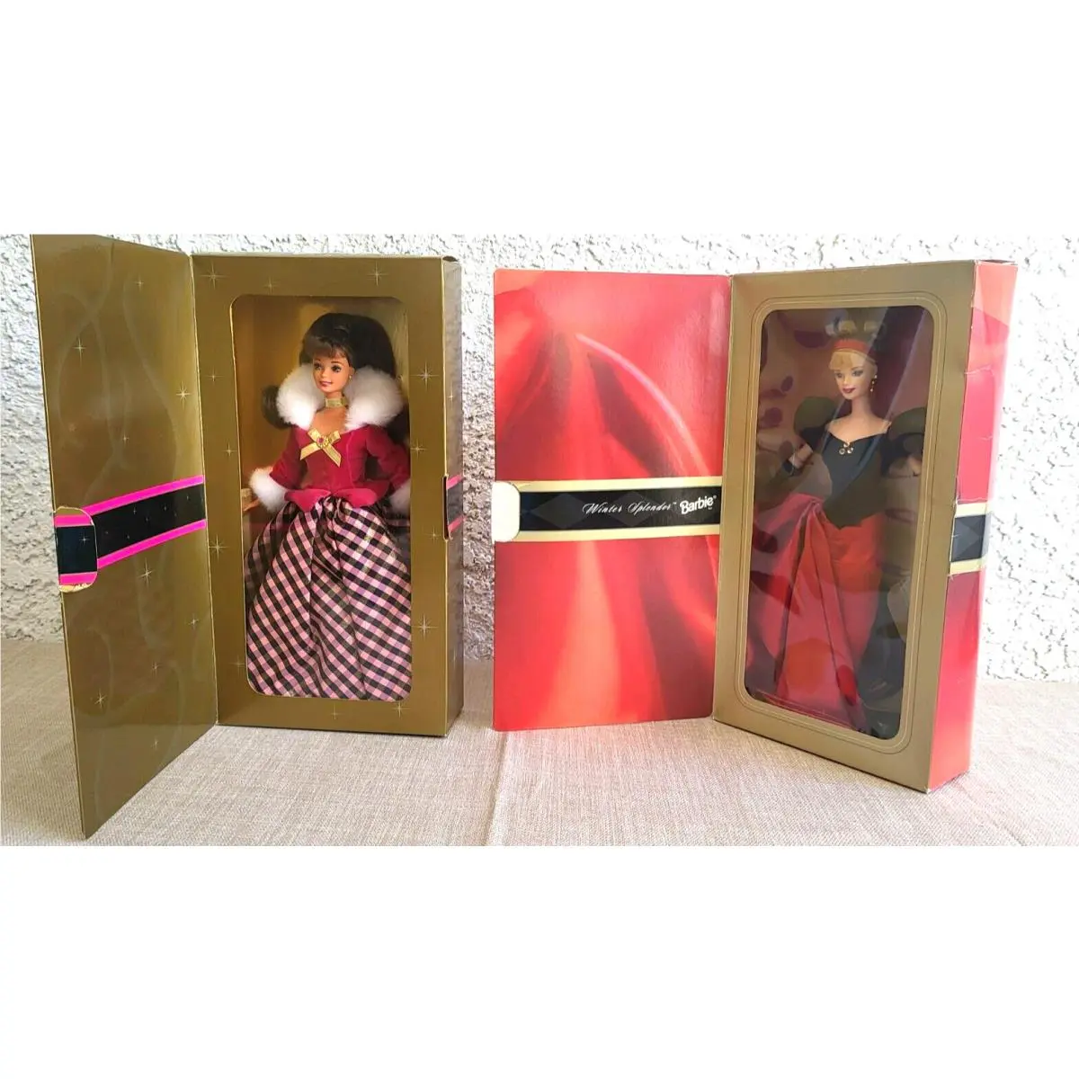 Avon Exclusives Barbie Winter Rhapsody 1996 Barbie Winter Splendor 1998