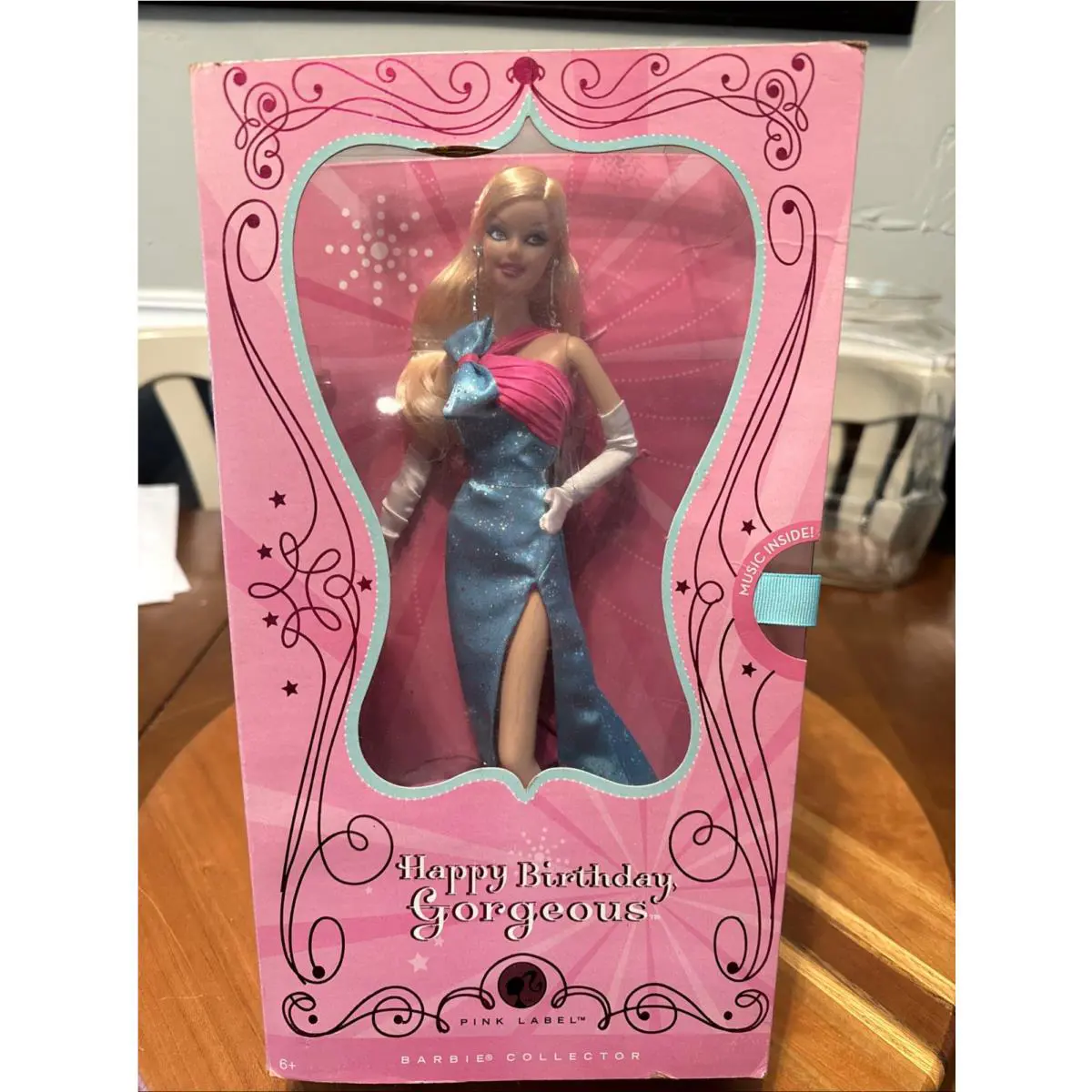 Happy Birthday Gorgeous Barbie Doll Pink Label 2008 Mattel N2440
