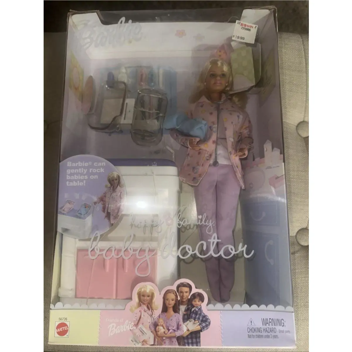 Barbie Happy Family Baby Doctor Doll Table 2002 Mattel 56726