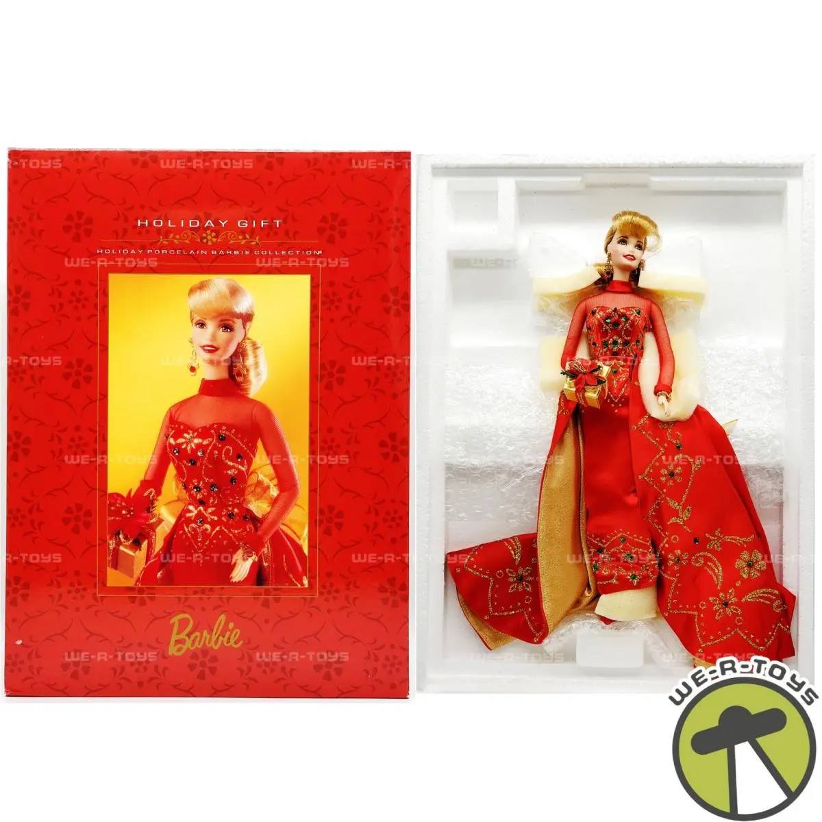 Holiday Gift Barbie Doll Holiday Porcelain Barbie Collection 1998