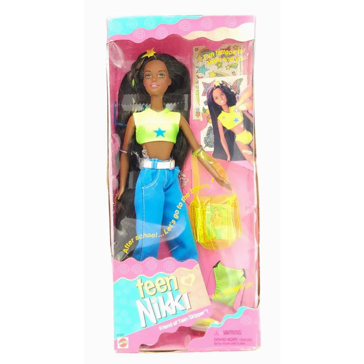 Vintage Barbie Teen Nikki Doll Friend Of Teen Skipper 1996 Old Stock Mattel