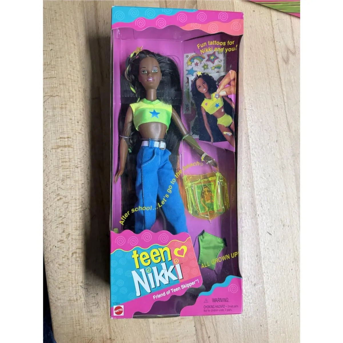 1996 Mattel Teen Nikki Friend of Teen Skipper All Grown Up 17353 Barbie Rare