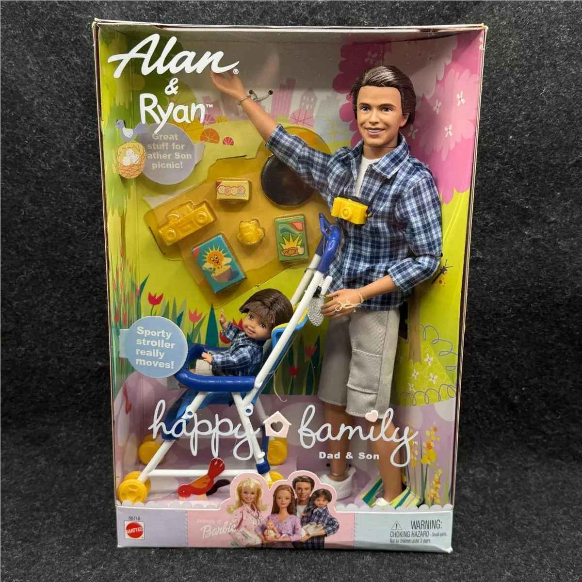 2002 Mattel Barbie Happy Family Dolls Alan Rayan Dad Son