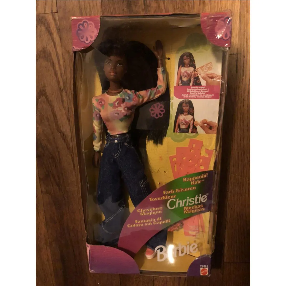 Vintage Barbie Happenin` Hair Christie Doll 1998 Mattel 22883 Black AA Rare