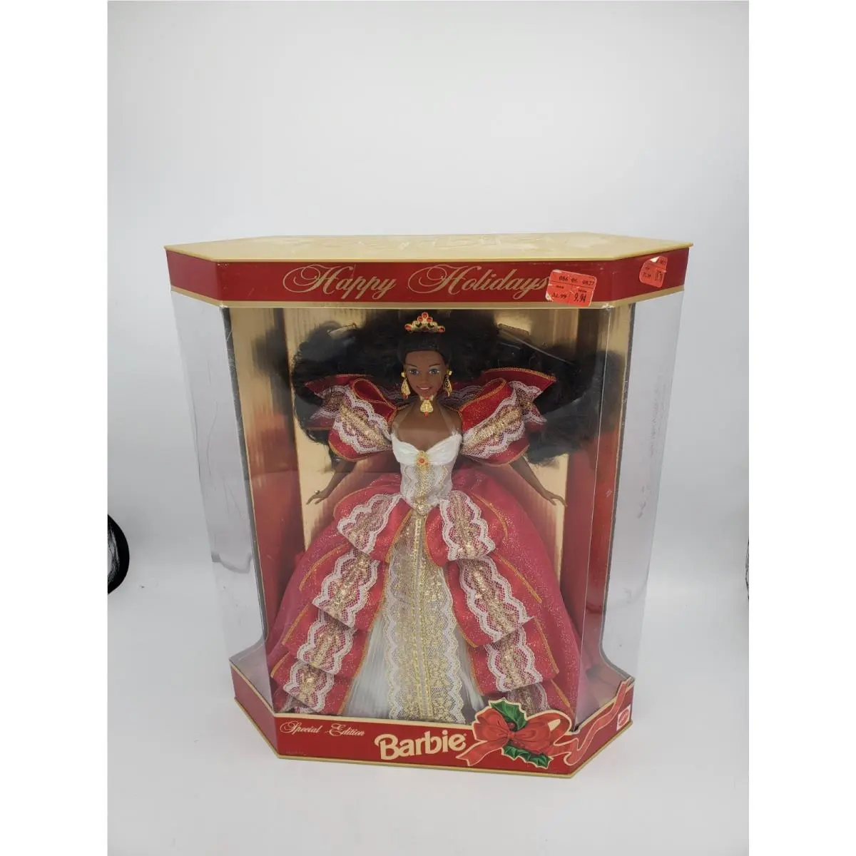 Collectible Black Barbie Happy Holidays Doll 17833 Special Edition Mattel 1997