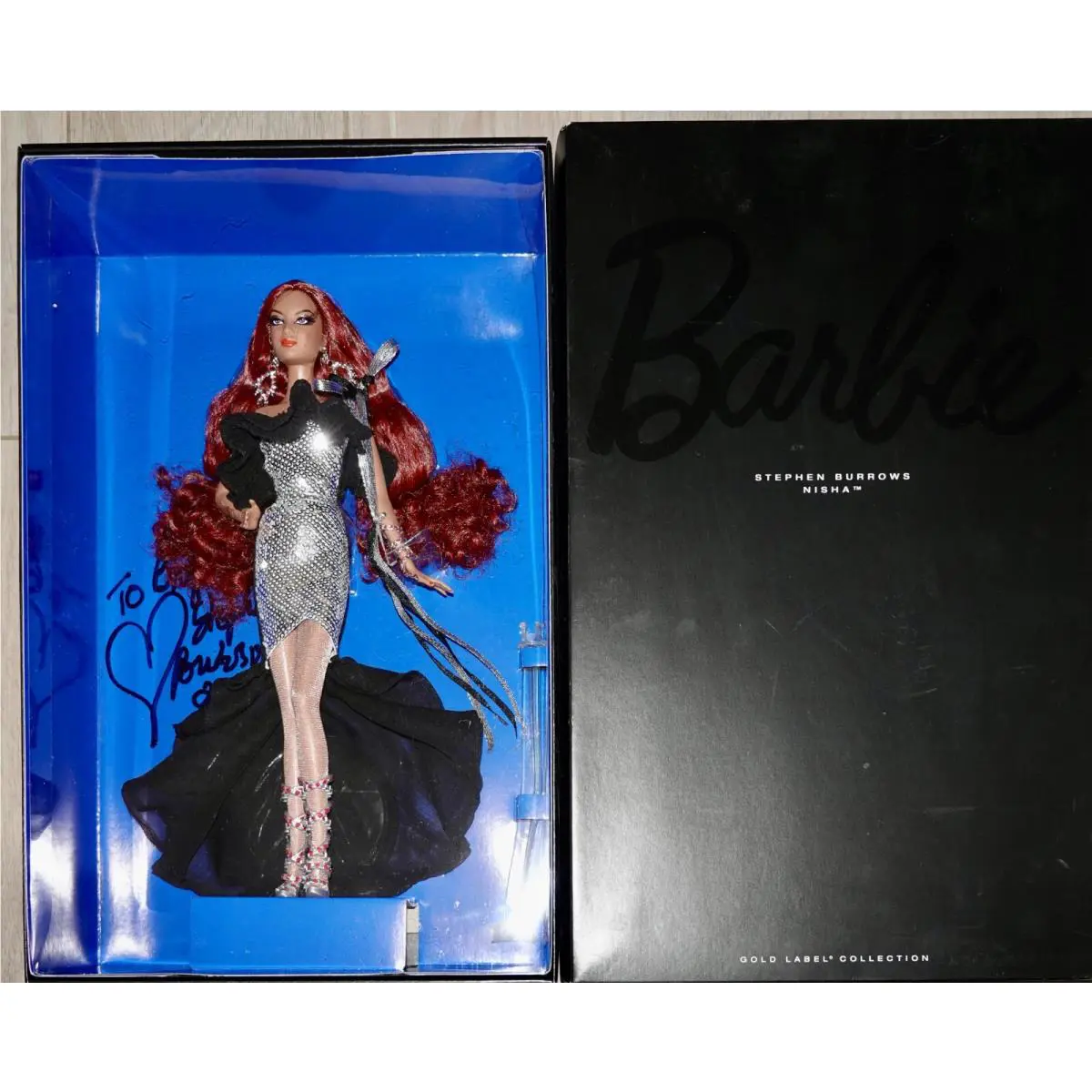 Barbie Doll Nisha Signed by Stephen Burrows 2013 Mattel