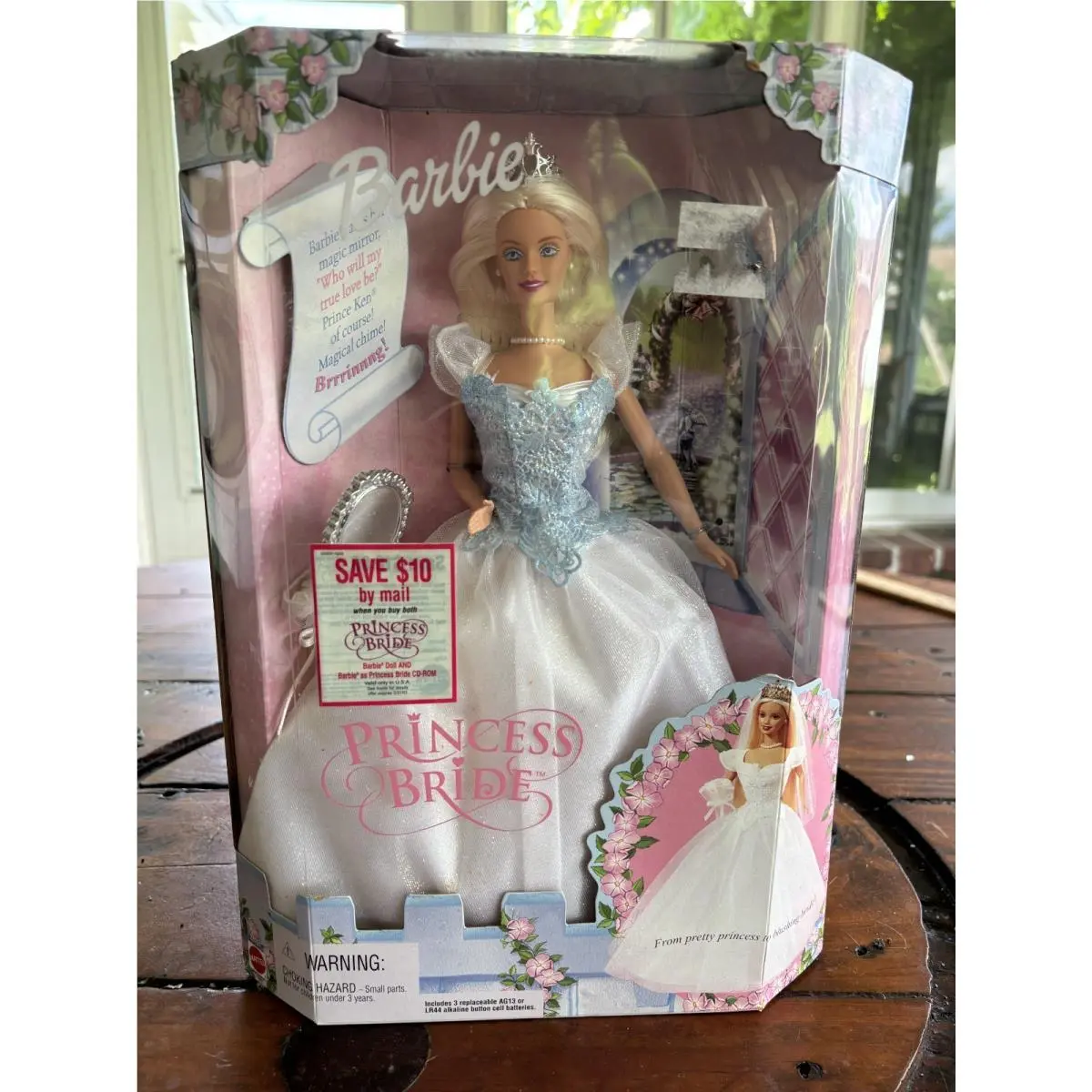 Vintage Barbie Princess Bride Fashion Doll Wedding Gown 2000 Mattel 28251 - Doll Hair: Blonde, Doll Eye: Blue